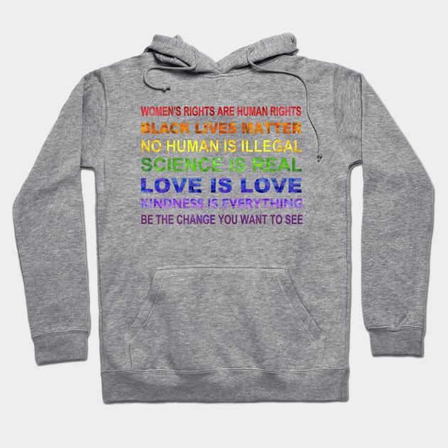 Affirmations to Believe Rainbow Hoodie by Tiger Torre